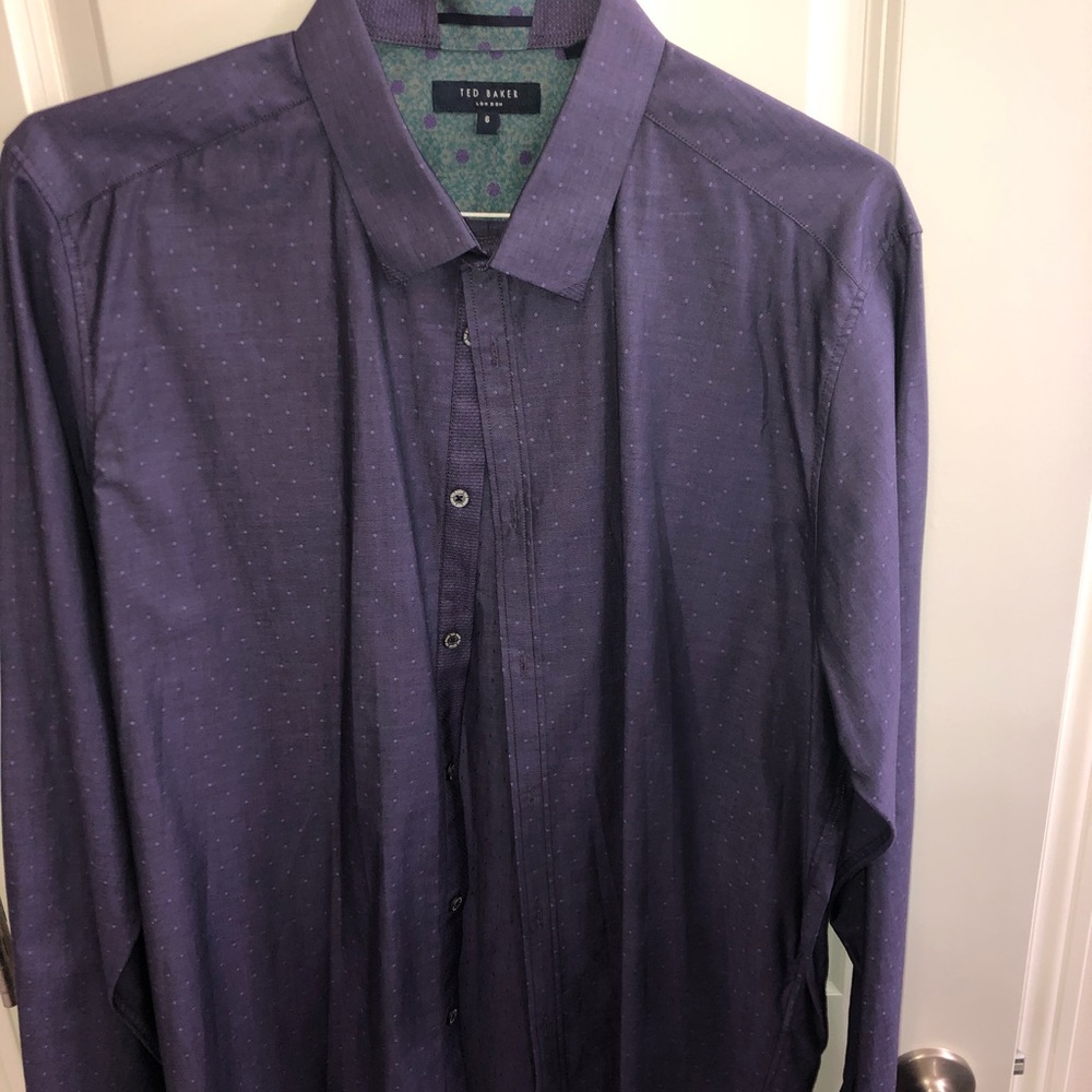 Ted Baker Purple Dress shirt sz 6